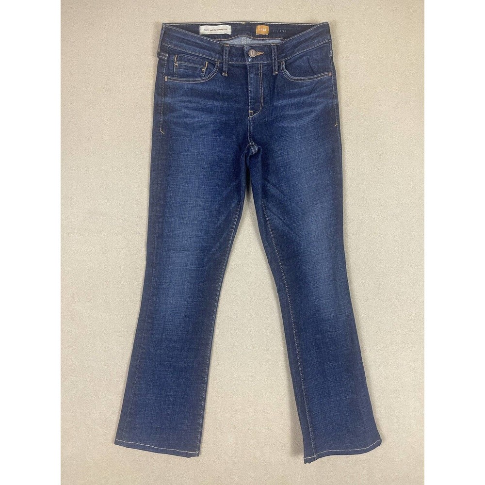 Anthropologie Pilcro and the Letterpress Womens 28 Blue Bootcut Jeans Pockets